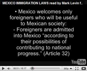 AZ SB1070 Arizona Immigration Law is not as strict as Mexican Immigration Law & Constitution